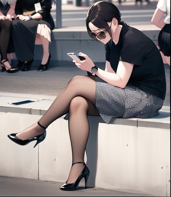 Woman Reading Her Social Media